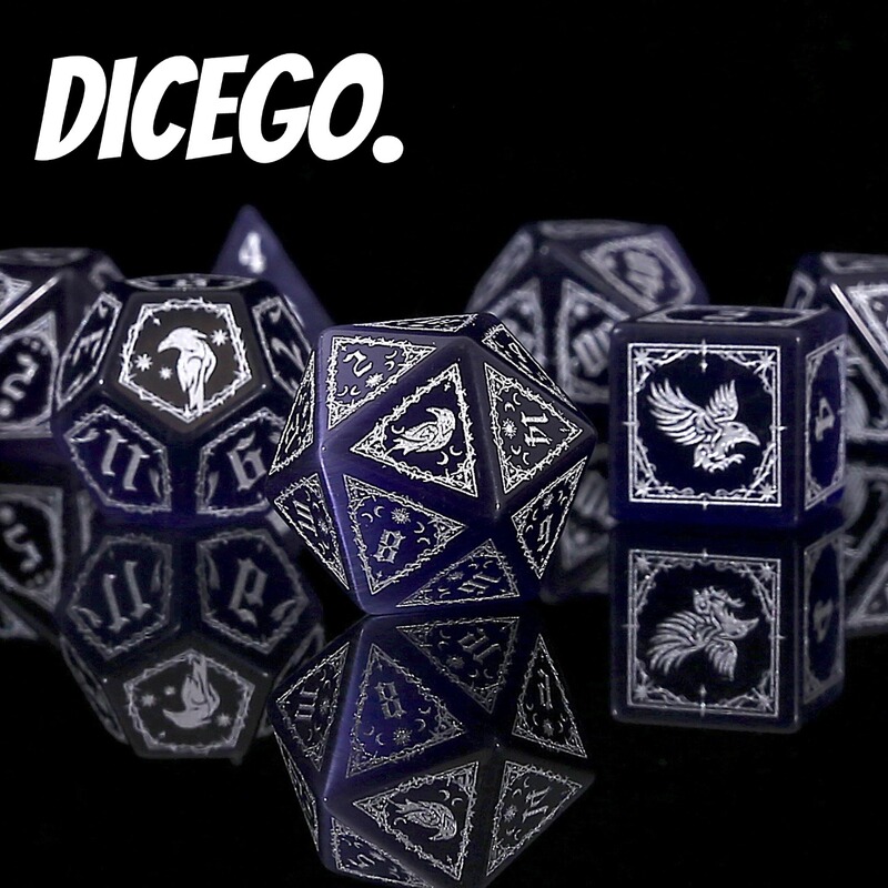 Original Design Moonthorn Raven Artificial Purple Cat's Eye Gemstone Dnd Dice Set Dungeons and Dragons Coc Board Game Original Design Moonthorn Raven Artificial Purple Cat's Eye Gemstone Dnd Dice Set Dungeons and Dragons Coc Board Game