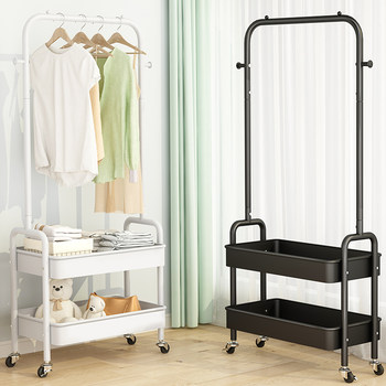 Clothes rack floor-standing bedroom j movable clothes rack indoor storage rack household clothes rack dormitory clothes rack