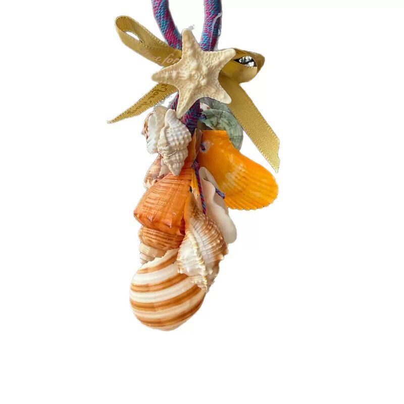 Natural Conch Shell Rattle, Handmade Ocean Pure Natural Keychain, Cultural and Creative Souvenir, Seaside Bag Pendant