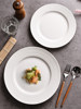 High-End Steak Plate, Western Food Plate, Pasta Plate, Commercial Round Plate, Ceramic Plate, Hotel Tableware Special