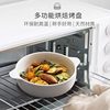 Double-Eared Soup Bowl for Home Use, 2025 New Model, Ceramic Instant Noodle Bowl, Large Capacity Baking Bowl, High-Value Soup Basin, Underglaze Color Tableware