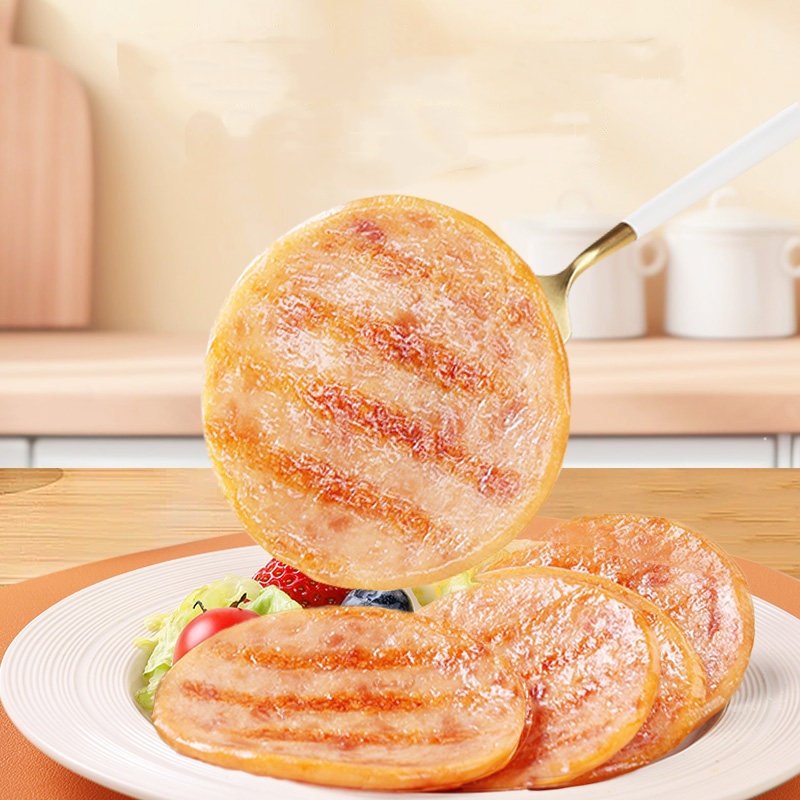 百草味午餐肉鸡肉即食火腿早晨小零食泡面搭档便携小包装休闲食品