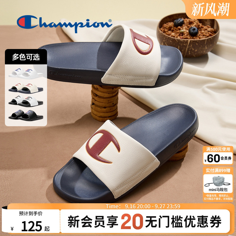 Champion New Fashion Slippers Indoor and Outdoor Flip-Flops Beach Slippers Men's and Women's Flat Shoes