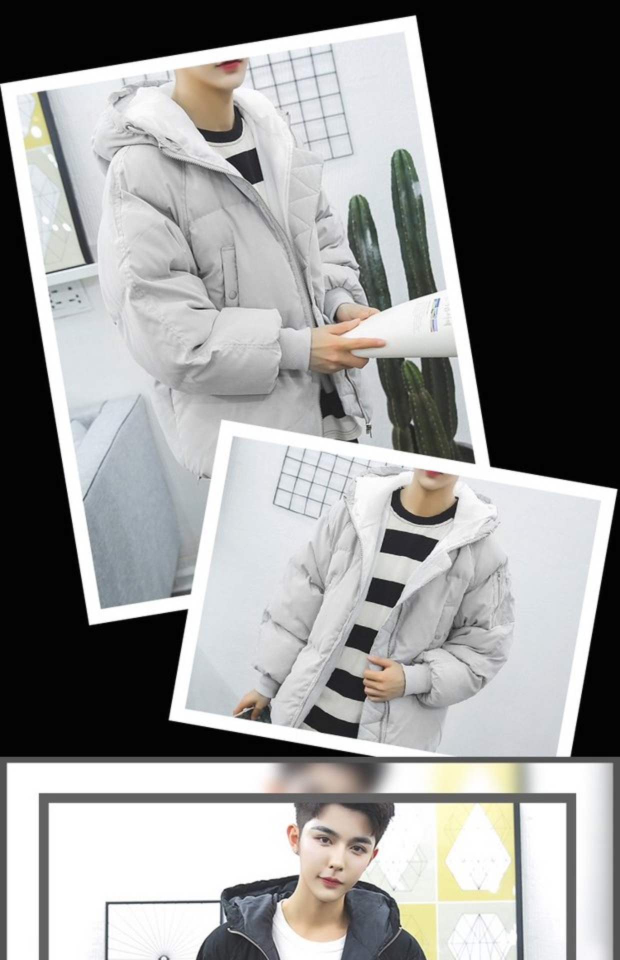 Mùa đông phiên bản Hàn Quốc của áo khoác bánh mì áo khoác nam xu hướng cotton sinh viên bf gió ấm xuống đôi bông áo khoác bomber nam