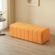 Popular Cream-Colored Home Entryway Shoe-Changing Bench, Cloakroom Long Sofa, Rectangular Bed-End Lambswool Stool