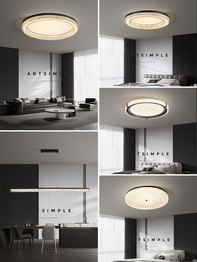 Lámpara de araña de restaurante minimalista italiana totalmente de cobre, moderna, sencilla, ligera, lujosa y de alta gama, mesa de comedor, isla, protección para los ojos, tira de luz larga