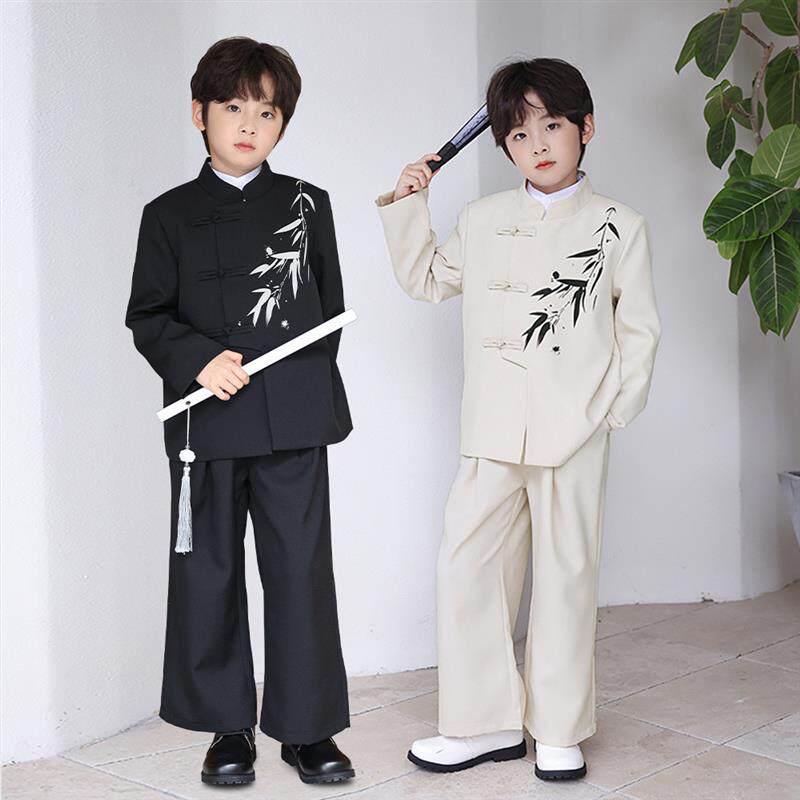 男童中山装西装套装：传承经典，演绎中国风学生风采-西服-淘宝百科网