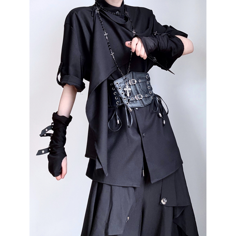 Stun New Chinese-Style Design Top, Niche Scarf Ribbon Shirt, Unisex Shirt