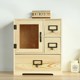 Creative desktop cosmetic storage box solid wooden storage cabinet wooden desk drawer storage box storage box