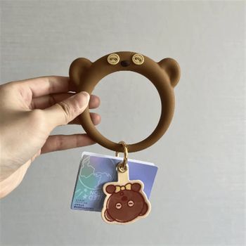 Tim bear mobile phone hanging ring mobile phone anti-lost pendant lanyard mobile phone accessories cartoon style silicone pendant