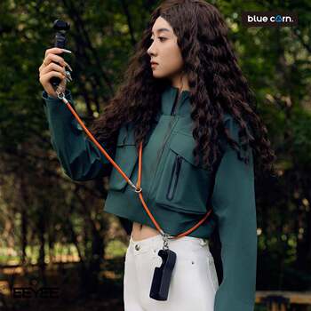 Bluecorn suitable for dji pocket3 camera diagonal leather cord accessories photography camera lanyard