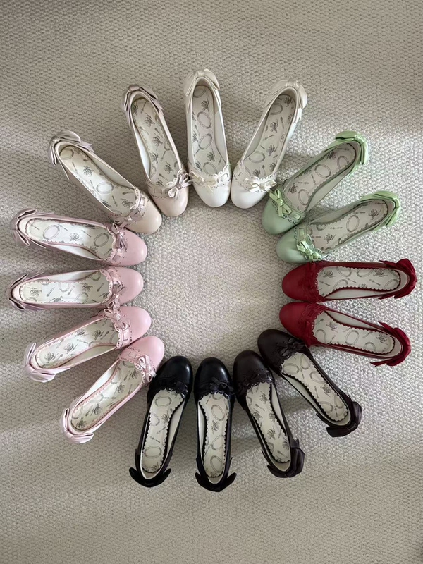 In Stock, Orders Are Being Processed, Flashing Poems, Lolita Original Elegant Commuting Retro High Heels