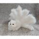 Simulated Fire Red Fox Nine-Tailed Fox Model Simulated White Fox Plush Toy Doll Fairy Decoration Small Car Ornaments