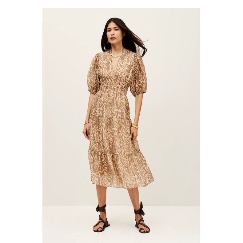 【New Product First Release】Bash2026 New Summer Whisper Paisley Vintage Texture Dress 1E26Tany