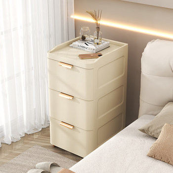 Bathroom kitchen storage cabinet h drawer bedroom multi-layer bedside table clip narrow side storage cabinet plastic storage rack
