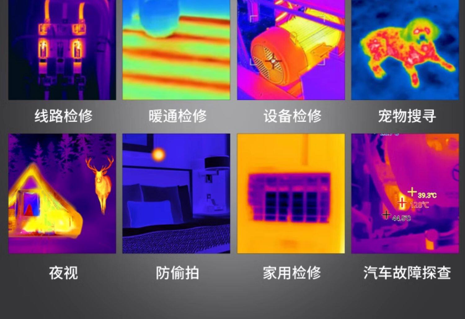 Тепловизор 精明鼠nf586s手机热像仪红外线热成相高清成像夜视测温漏水热像仪 Smart Rat