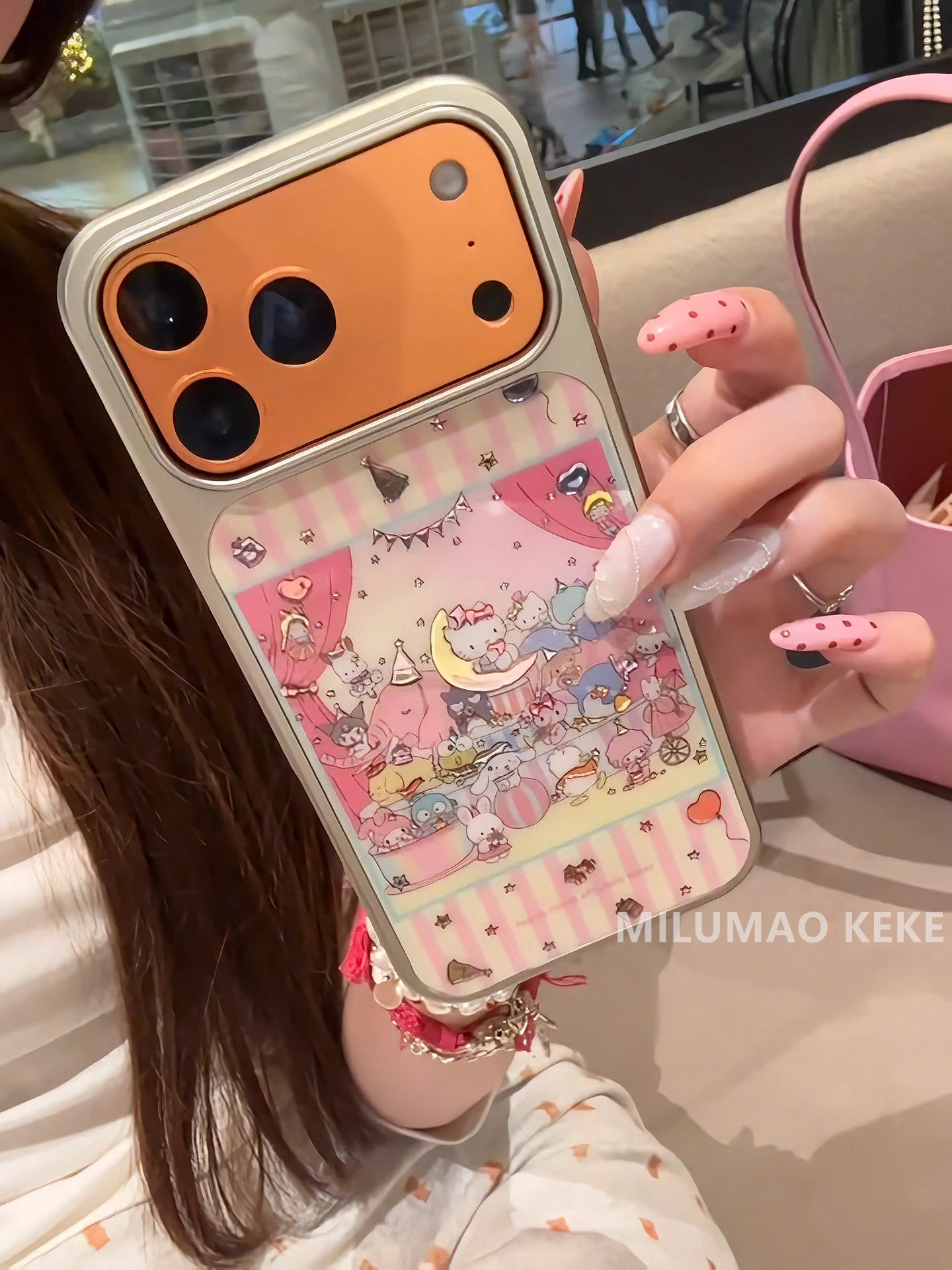 Unique and Super Cute Kitty Cat Birthday Party Phone Case Suitable for Apple 17 Pro Max, iPhone 16 Pro New Model, 15 Cute, 14 Popular, 13 Internet Celebrity Female Model Pro Max Anti-Drop Case