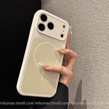 High-Quality Liquid Silicone Case Suitable for iPhone 17 Pro, Apple 15 Magnetic Phone Case, New 16 Pro Max, Premium 12, 13 for Men and Women, 14 Plus Couple Case, 17 Pro Max Anti-Drop Cover, Air
