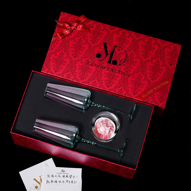 Neichen [Viken] New Wedding Gift Champagne Goblet High-Value Light Luxury Gradient Birthday Gift Box