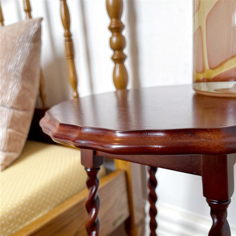 Small side table with flower legs Shenwu Home Western Medieval Antique Retro Reproduction French Wooden Flower Stand Flower Side Table