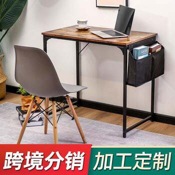 跨境热销家用电脑桌简约学生写字台布袋收纳书桌办公家具厂家