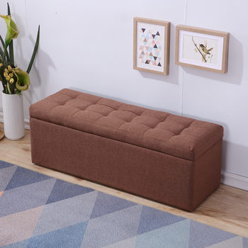 Fabric sofa c stool multi-function storage box can be used to change shoes for adults. home storage cabinet rectangular storage stool