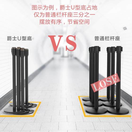 Jinke 1 미터 라인 큐어 가드 레일 U 자형 초트라 얇은 주철베이스 쌓을 수있는 사일런트 안티 슬립 패드를 사용한 텔레스코픽 격리