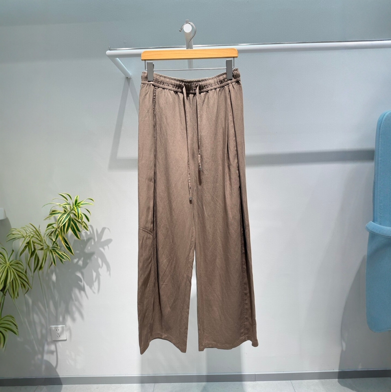 Mm Mai Mai 2026 Summer New Style Elastic Waist Drawstring Loose Slimming Wide-Leg Casual Pants Long Pants 4H6152351