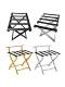 Five-star stainless steel storage rack guest room luggage rack hotel luggage table portable luggage rack foldable clothes