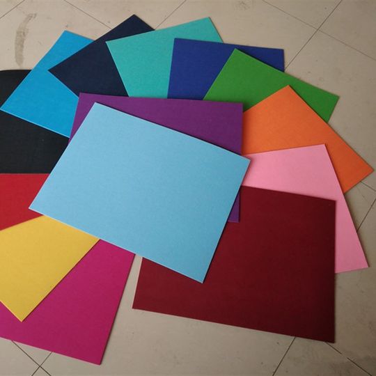 工业高密度纯羊毛毡吸油密封耐磨耐高温彩色背胶垫圈块条5mm厚