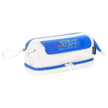 Selected new ship-type large capacity multi-layer pencil bag multi-function color-blocking handheld pencil case students store lead