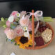 Gift Box Materials for Six Ceremonial Gifts, Gift Basket for Teacher Appreciation, Graduation Season Gift Box for Teachers, Hand-Held Flower Basket