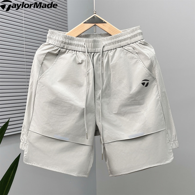 Taylormade Taylor Mei Golf Quick-Drying Sports Shorts for Men, Summer Breathable Versatile Casual Five-Point Shorts for Men