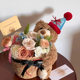 Doll Eternal Flower Bouquet Hug Bucket Gift for Girls' Birthday, Girlfriend, Best Friend, Valentine's Day Gift