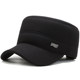 Middle-aged and elderly men's autumn and winter thickened warm woolen ear-protecting duck caps outdoor leisure flat-top hats