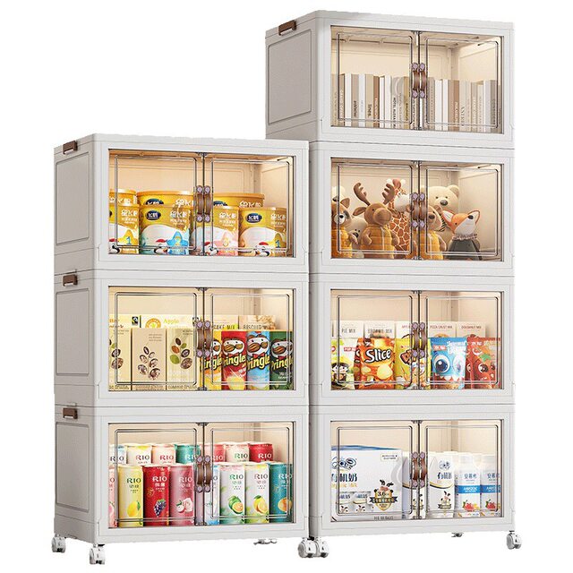 Carefully Selected Plastic Storage Cabinets for Children's Clothes, Snacks, and Toys; Bedroom Wardrobe Storage Cabinets; Multi-Layer Storage Cabinets