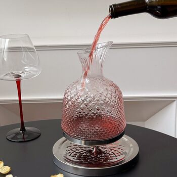 European-Style Light Luxury High-End Red Wine Glass Set with Decanter, Crystal Burgundy Goblets, Wine Glasses for Home Use Set