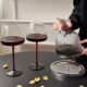 European-Style Light Luxury High-End Red Wine Glass Set with Decanter, Crystal Burgundy Goblets, Wine Glasses for Home Use Set
