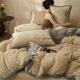 Winter Milk Velvet Quilt Set, Complete Set of Cotton Quilts, Thickened for Warmth in Winter, Single Quilt Cover and Core Integrated