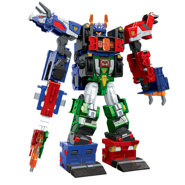 Kabao Car God of Time and Space Guardian Fusion Transforming Robot Toy Ice and Fire Giant Boy's Deluxe Car Mecha