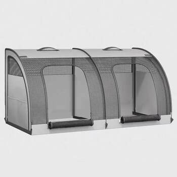 Car-Mounted Dog Bed for All Seasons, Waterproof Safety Seat for Small and Medium-Sized Dogs, Detachable Pet Bed and Dog Cage