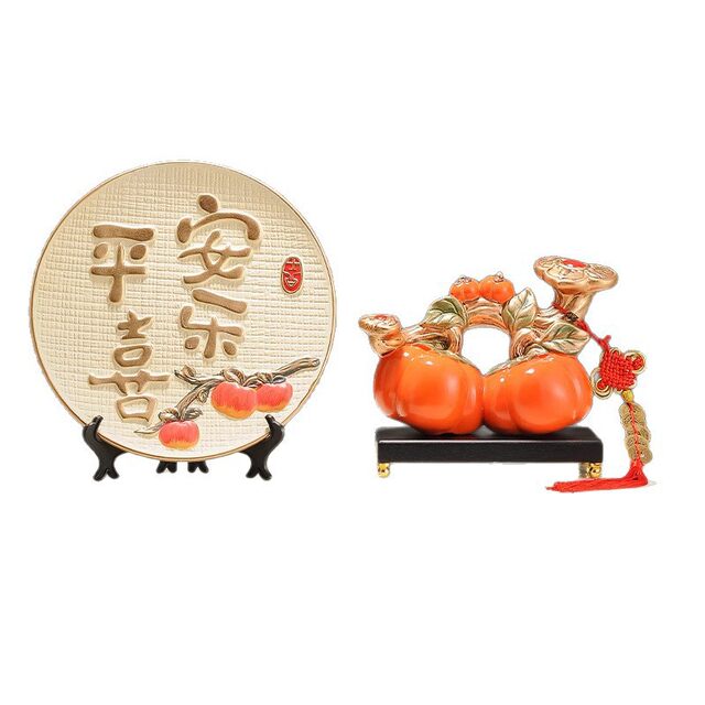 New Chinese-Style Peace and Joy Ornaments, All the Best for Your New Home, Housewarming Ornaments, Home Entrance Tv Cabinet, New Home Gift Ornaments