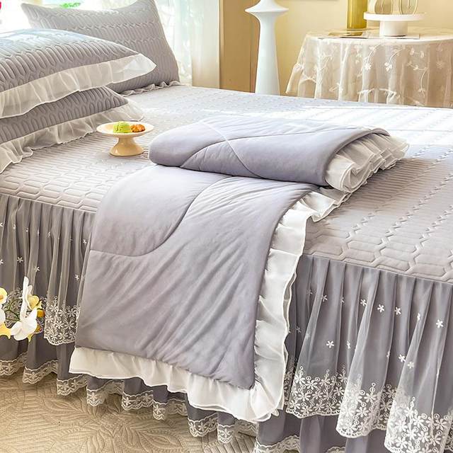 Summer latex cool mat bed skirt sheet four-piece set Simmons anti-slip bed cover air conditioning soft mat summer cool mat summer quilt