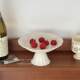 French retro high-foot ceramic tray ornaments perfume cosmetic jewelry display storage tray desktop storage tray
