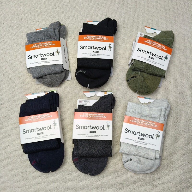 Smartwool Wool Sports Socks for Men and Women, Autumn and Winter Mid-Length Socks, Breathable, Warm, Versatile, Shock-Absorbing, Hiking and Trekking