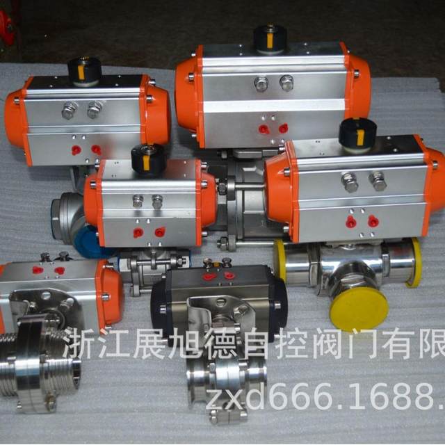 Zhanxude manufacturer produces 621-10 pneumatic sanitary grade external thread butterfly valve 25-219