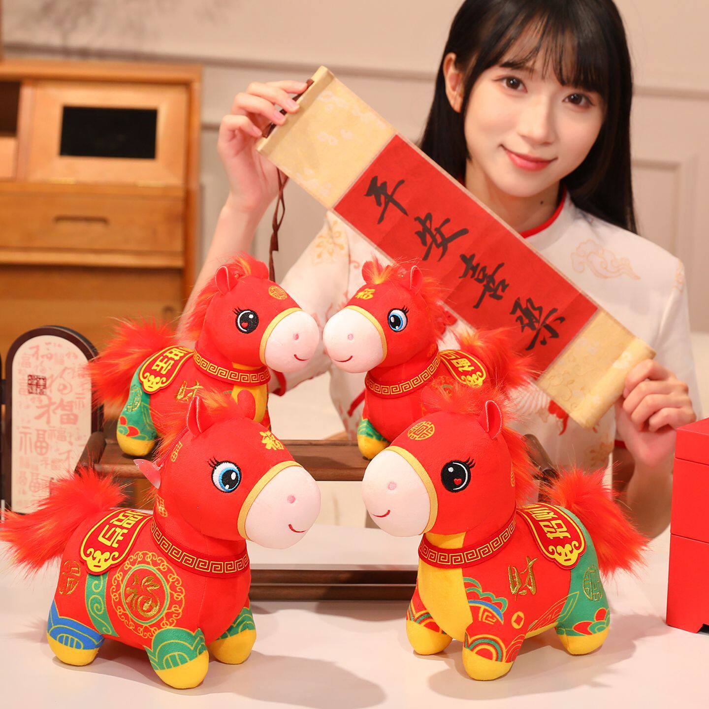 2026马年吉祥物公仔,招财来福的可爱新年礼物_动漫挂件_淘宝游戏网