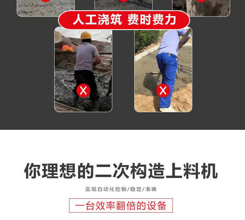 Бетононасос 二次结构上料机水泥混凝土输送泵室内二次结构浇筑泵细石上料机 Chong