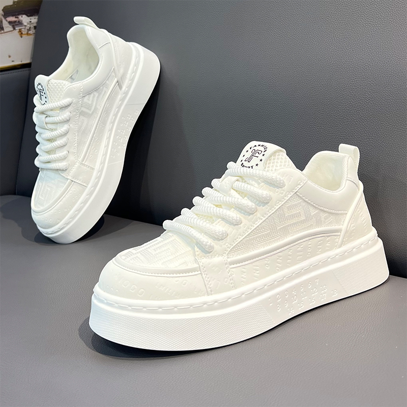 [Italy & Luxury Goods] Mesh Breathable White Sneakers 2026 Summer New Low-Top Soft Sole Board Shoes Trendy Shoes