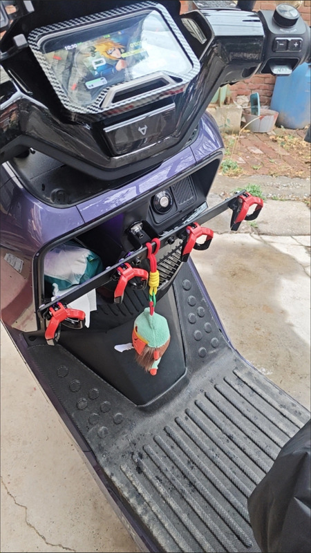 Anti-Fall Hook for Xiaoli Nx, Specifically Designed for the Vehicle, Installs into the Original Car Holes, a Must-Have Tool for Delivery Riders Anti-Fall Hook for Xiaoli Nx, Specifically Designed for the Vehicle, Installs into the Original Car Holes, a Must-Have Tool for Delivery Riders
